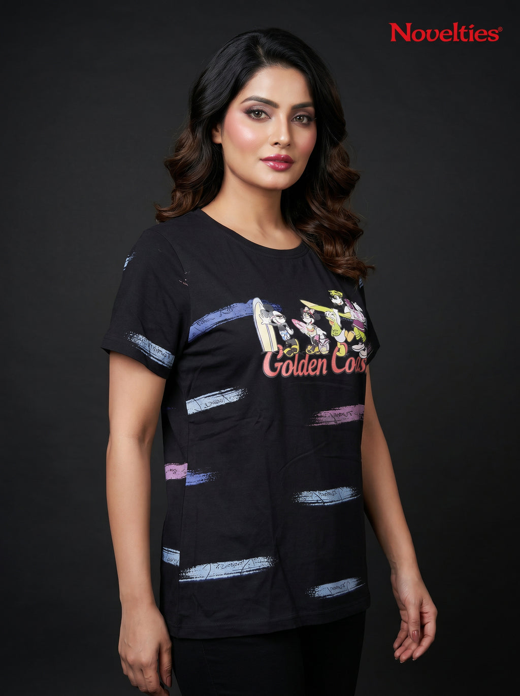 Golden Coast Disney Surf Graphic Oversized T-Shirt