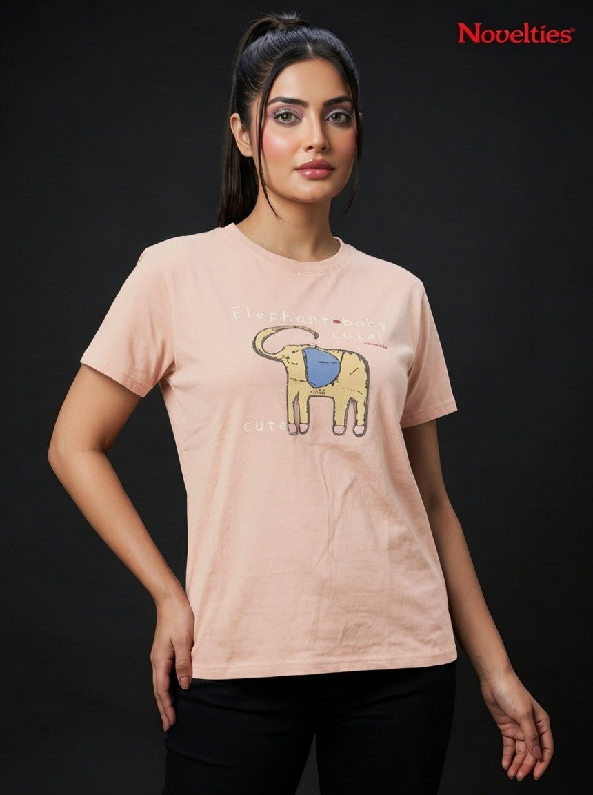 Elephant Baby Cute Doodle Graphic T-Shirt