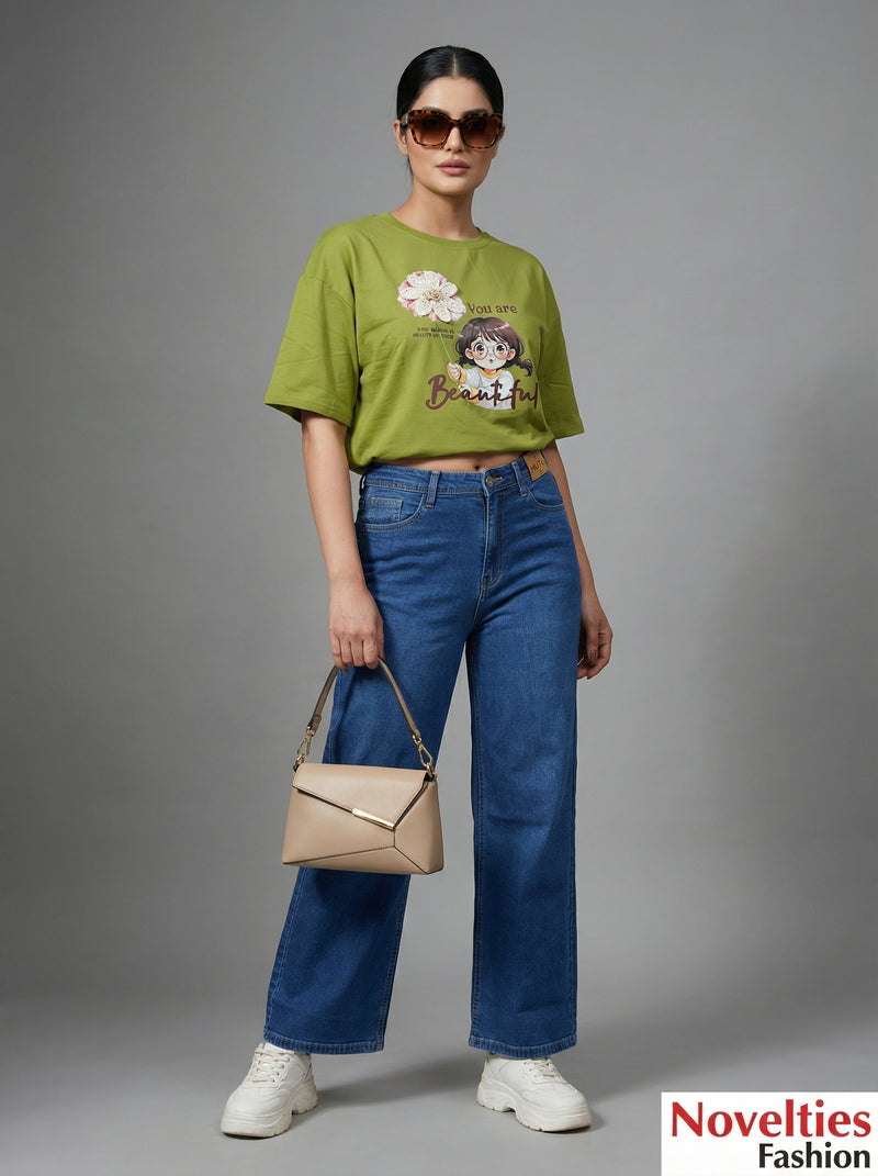 Wide Leg Jeans - DX Blue | Mute