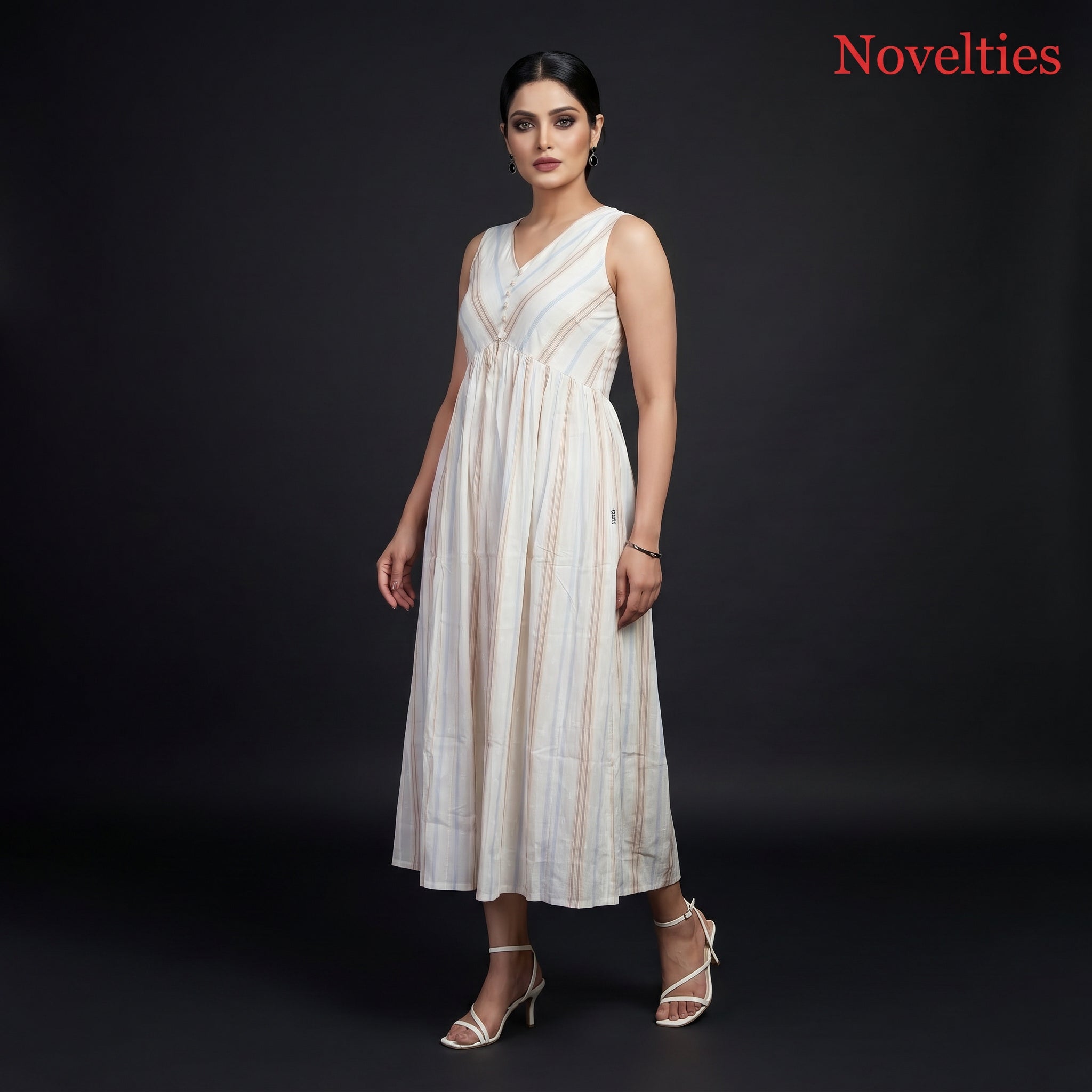 Ivory Tiered Maxi Dress