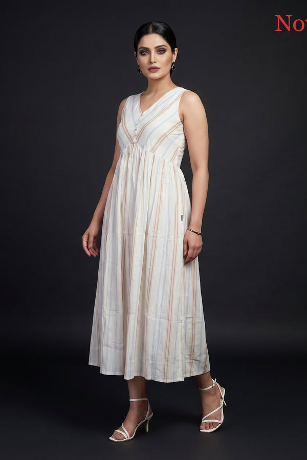 Ivory Tiered Maxi Dress