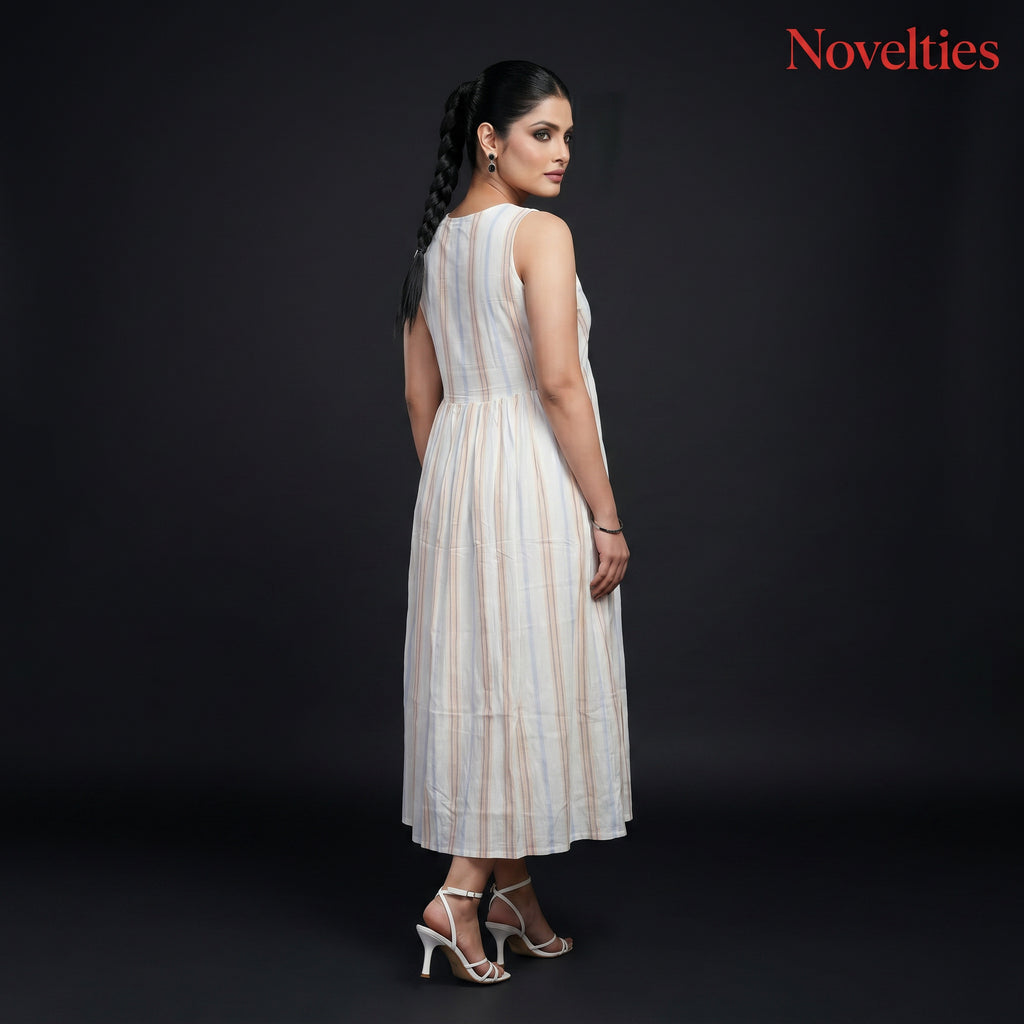 Ivory Tiered Maxi Dress