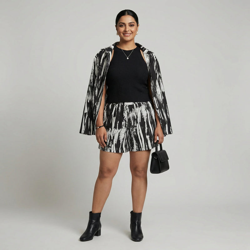 Monochrome Brushstroke Co-ord Set