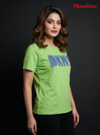 DKNY Graphic Appliqué Round Neck Cotton T-Shirt