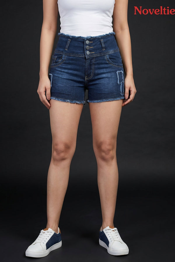High Waisted Denim Shorts for Women