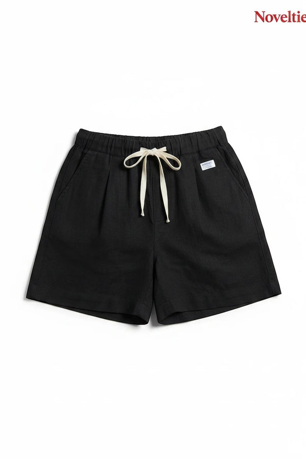 Casual Elastic Waist Drawstring Shorts