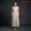Pastel Stripe Strappy Maxi Dress