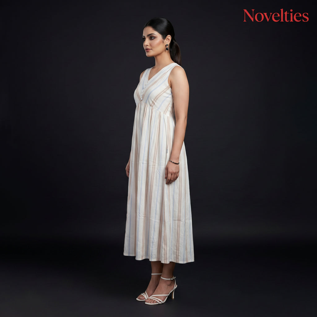 Ivory Tiered Maxi Dress