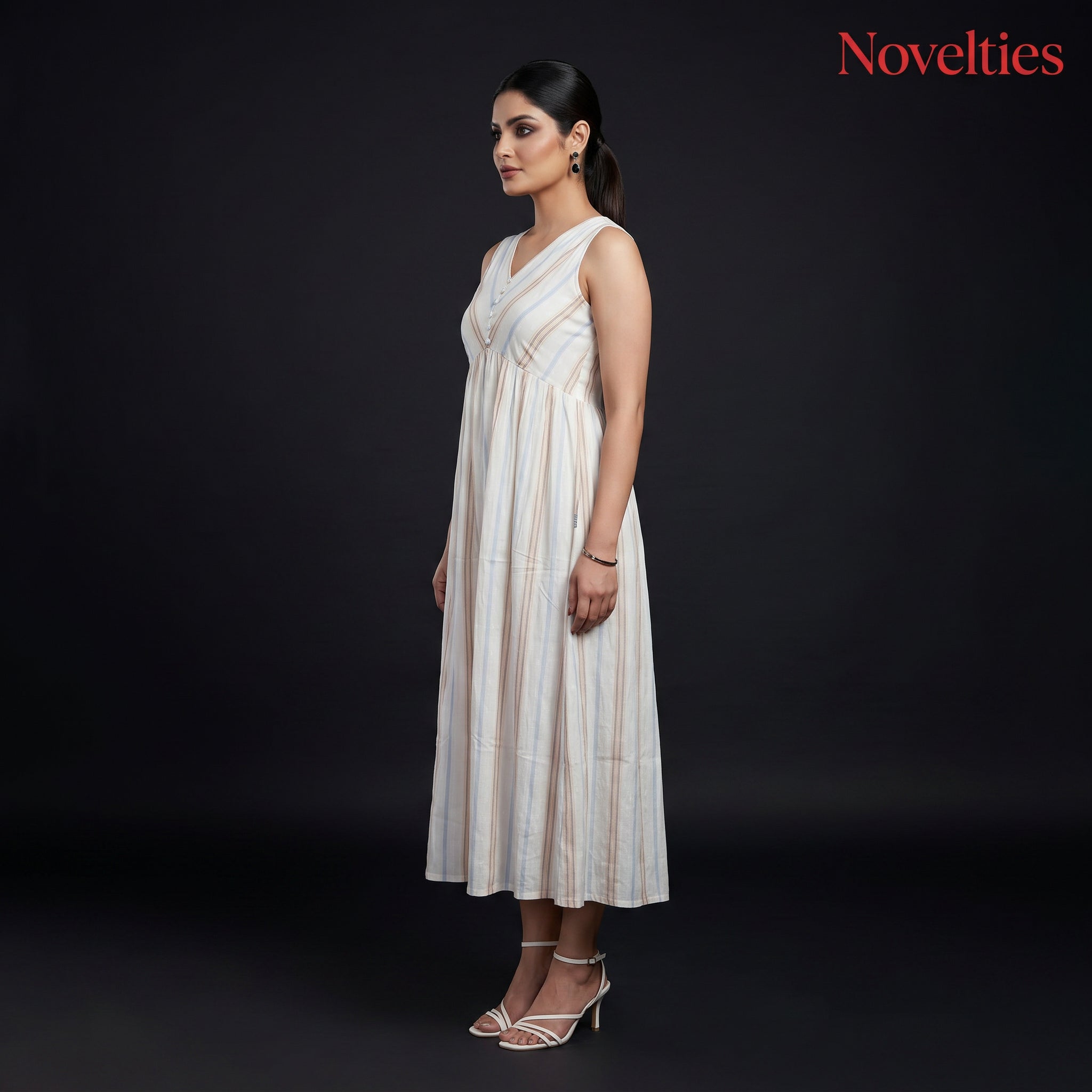 Ivory Tiered Maxi Dress