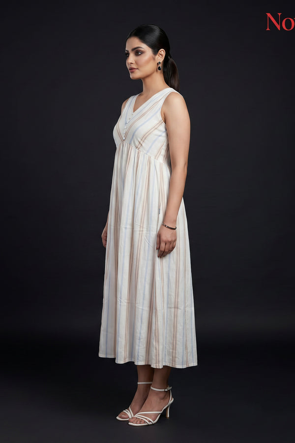 Ivory Tiered Maxi Dress