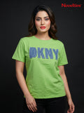 DKNY Graphic Appliqué Round Neck Cotton T-Shirt