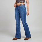 Mute Boot Cut Jeans - Stone Blue