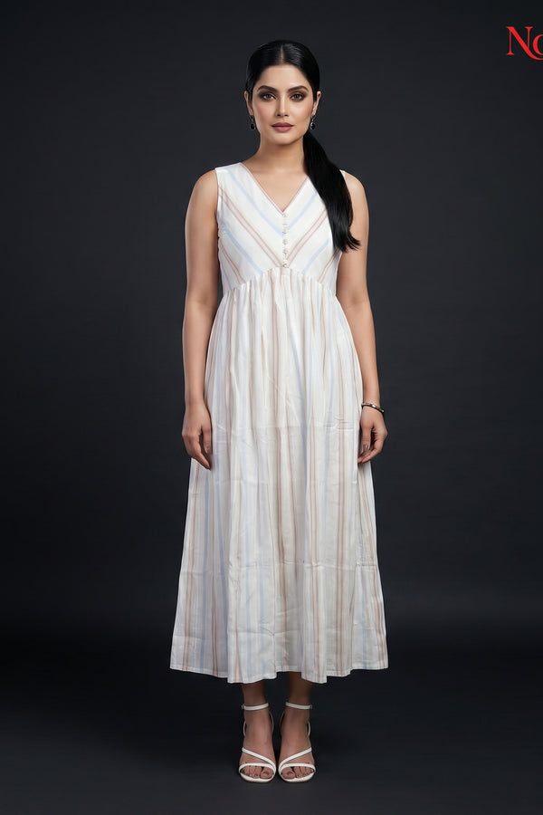 Ivory Tiered Maxi Dress
