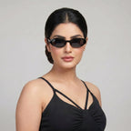Black Double Strap Ruched Maxi Dress